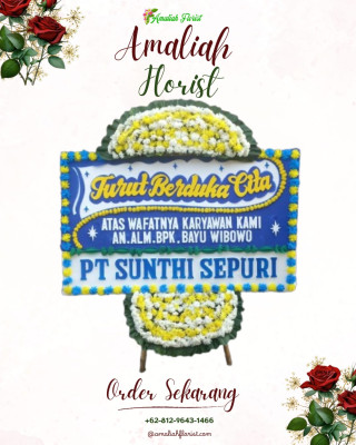 Papan Bunga Duka di Cilendek Barat