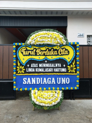 Papan Bunga Duka di Cilendek Barat